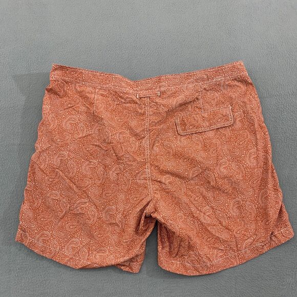 Onia Mens The Calder Board Shorts Swim Trunks Mens Size 40 Paisley Print Lined - Picture 10 of 13